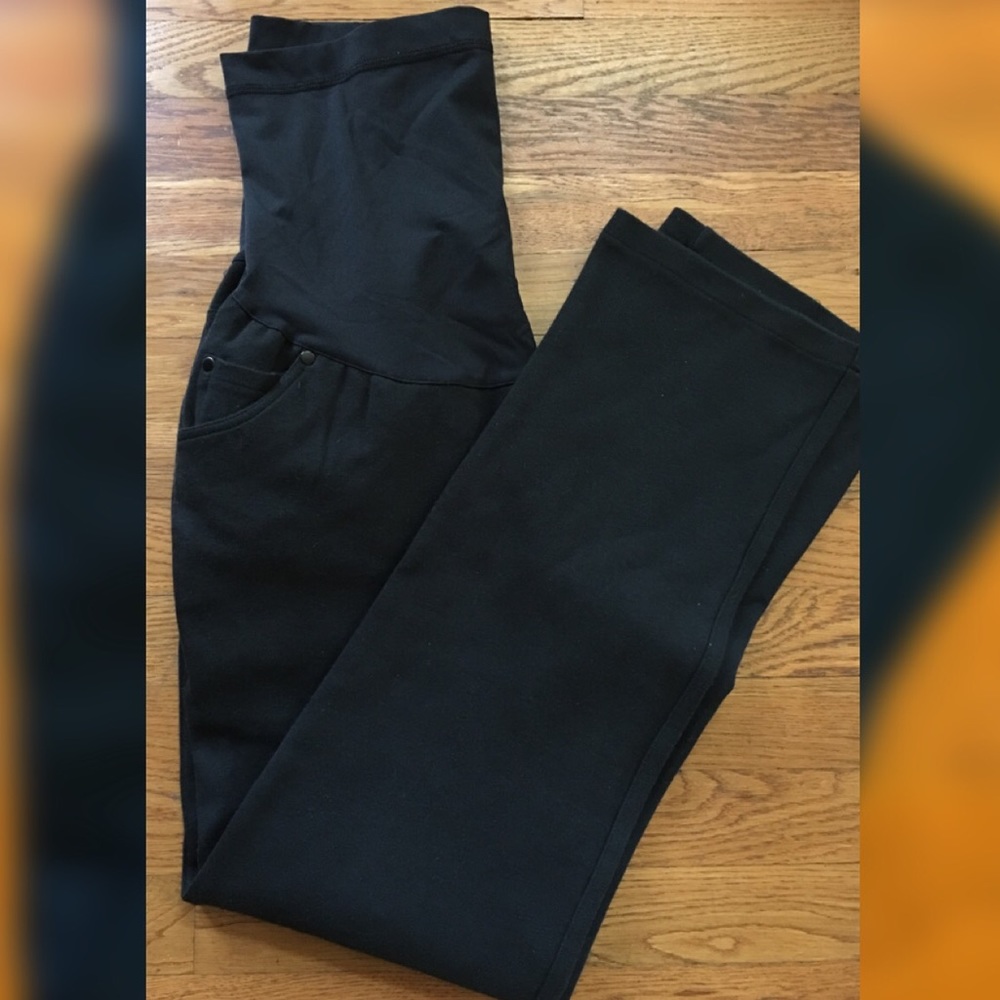 Liz Lange Black Maternity Pants size 8 inseam 31”